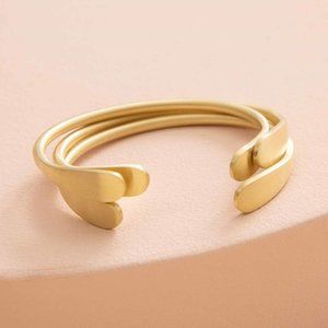 Noonday Collection Constant Cuffs--set of 3--gold